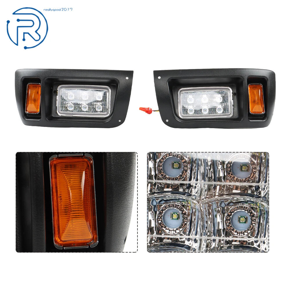 LED Light Headlight & Taillight Kit for Club Car DS Golf Cart (1993-Present)