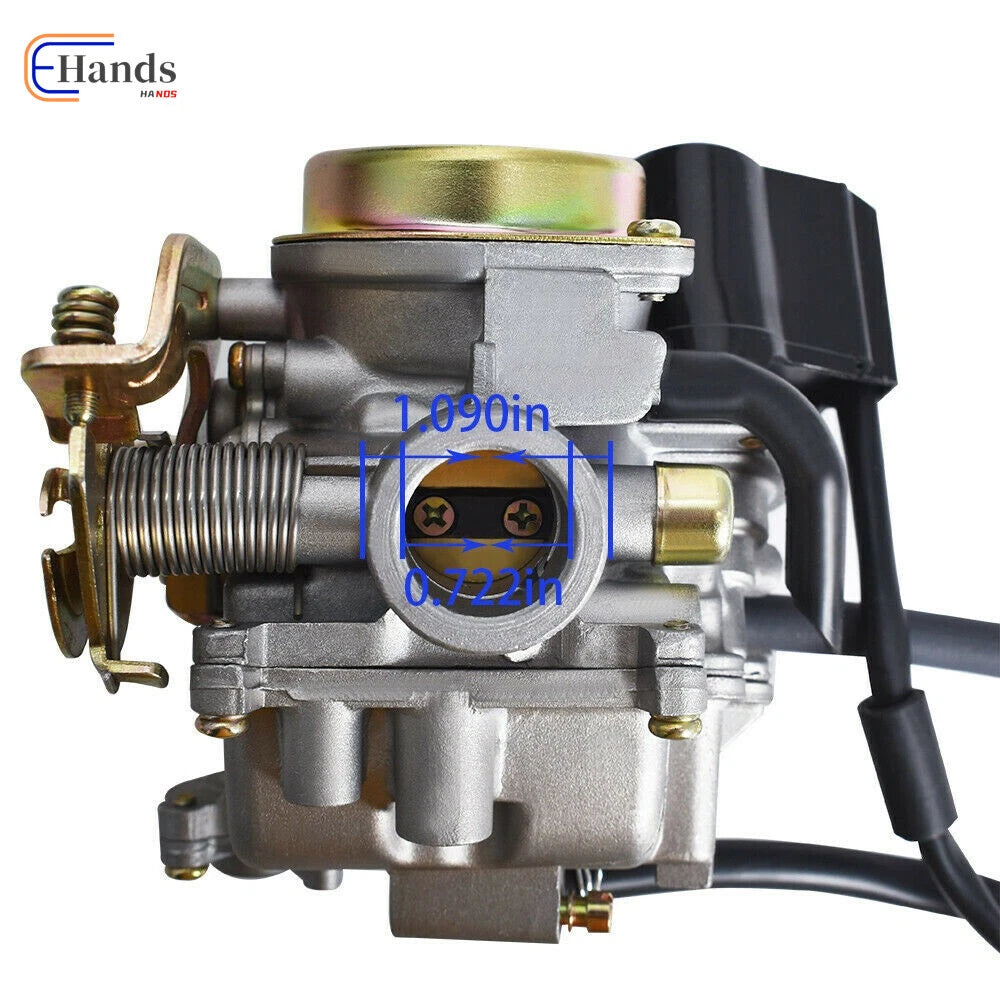 Carb Carburetor PD18J for GY6 49cc 50cc 80cc Moped (4-Stroke)