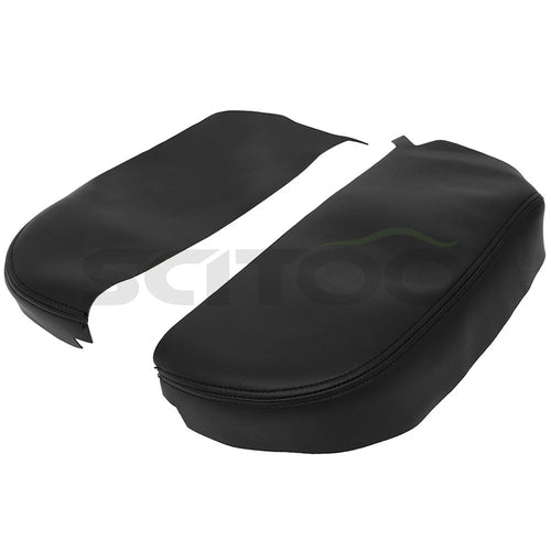 1 Pair Black Leather Center Console Armrest Cover for Acura MDX (2007–2013)