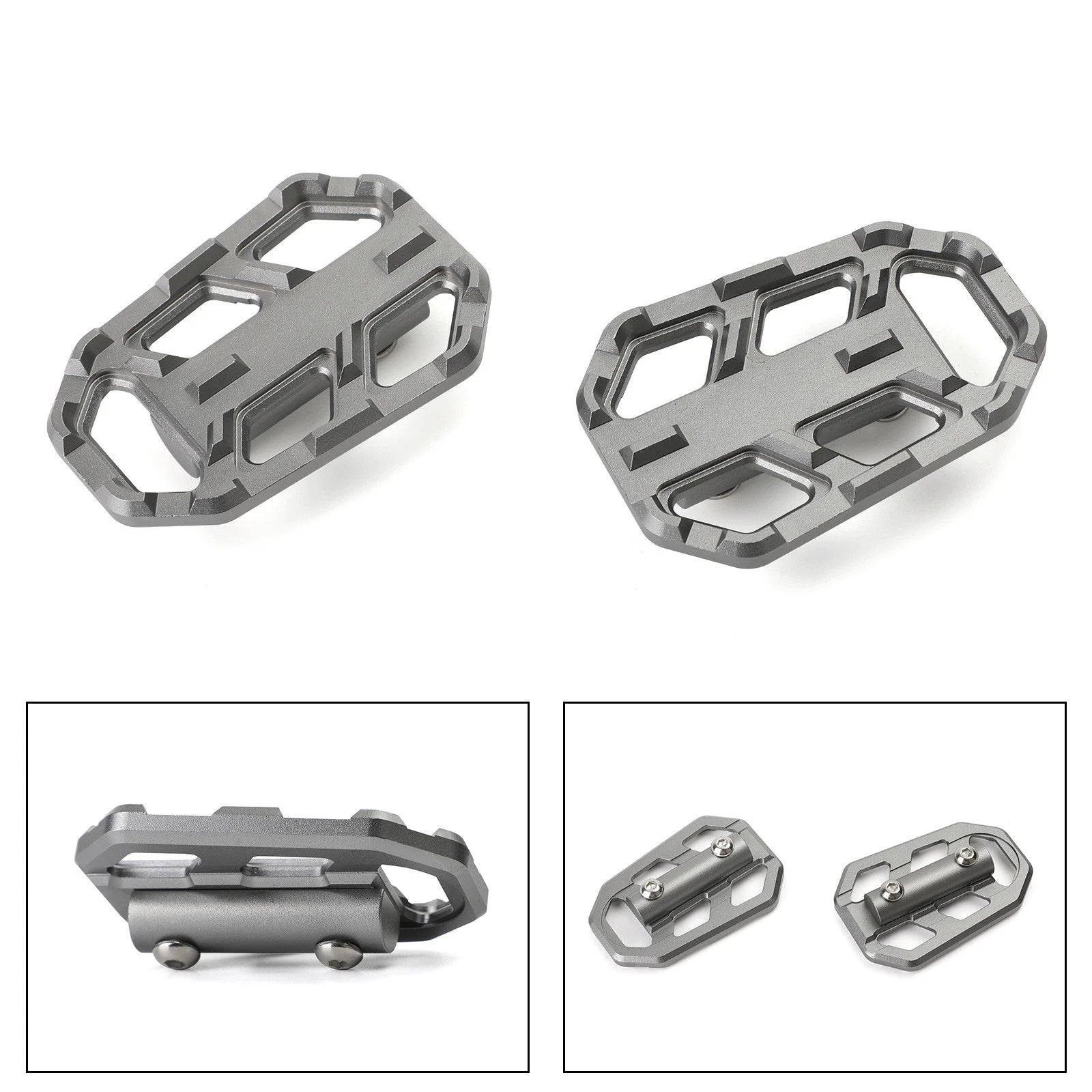 Foot Pegs Footrests for BMW G310GS S1000XR R1200GS (2013–2019) Titan-color