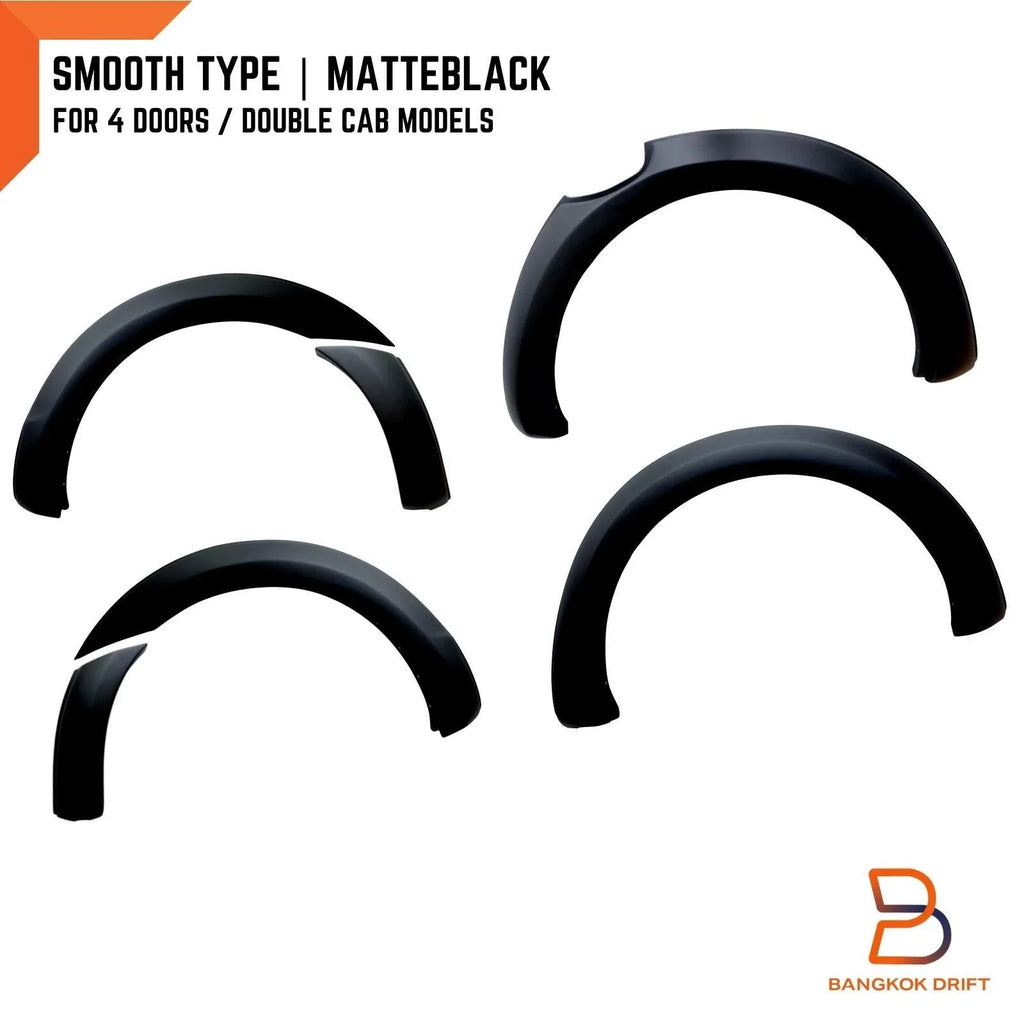 Matte Black Fender Flares for Ford Ranger T6 PX1 (2012-2015)