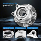 Front Wheel Bearing and Hub for Nissan Altima Murano Maxima (2007–2019)