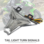 Integrated Tail Light Turn Signal for Kawasaki Ninja ZX10R Z1000 (2013–2022) Black T9