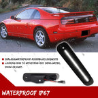 2X Smoke White LED Rear Bumper Side Marker Lights for Nissan 300ZX (1990–1996)