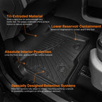 Set of 4 TPE Floor Mats Liners for Ford F-150 Super Crew Cab (2010–2014)