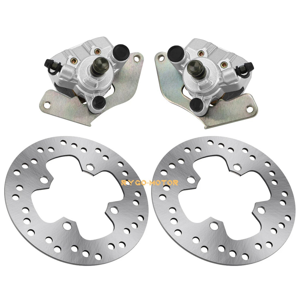 Front Brake Calipers & Disc Rotors for Honda Rancher 420 TRX420 (2014–2019)