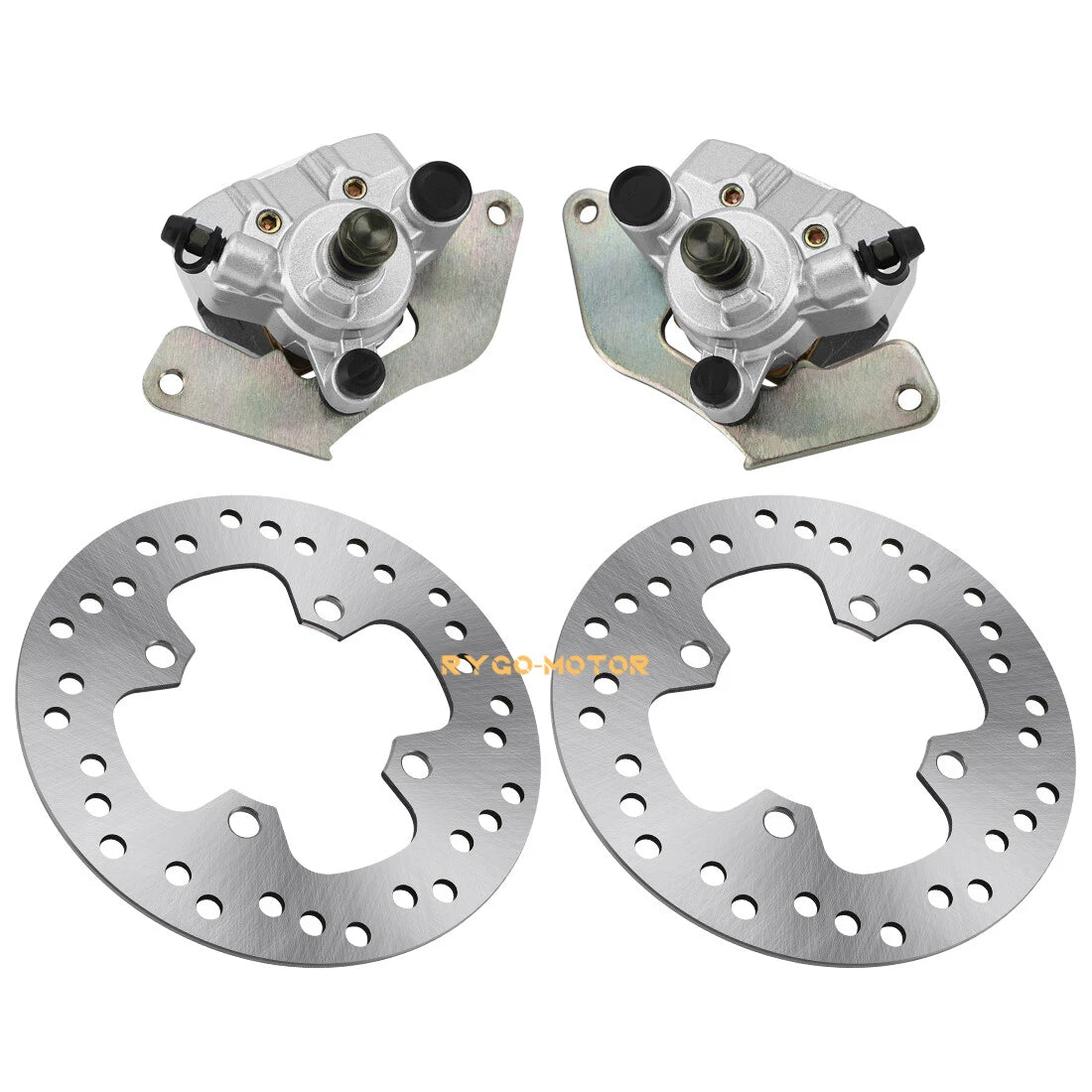 Front Brake Calipers & Disc Rotors for Honda Rancher 420 TRX420 (2014–2019)