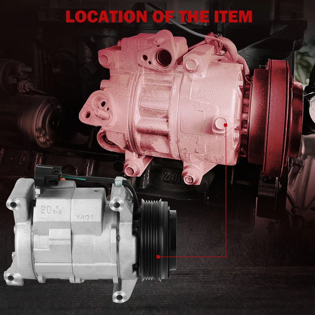 AC Compressor with Clutch for Cadillac SRX 2004-2009