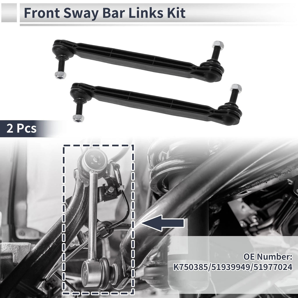 Set of 2 Front Stabilizer Bar Links for Chrysler 200 (2011–2014) No.K750385/51939949