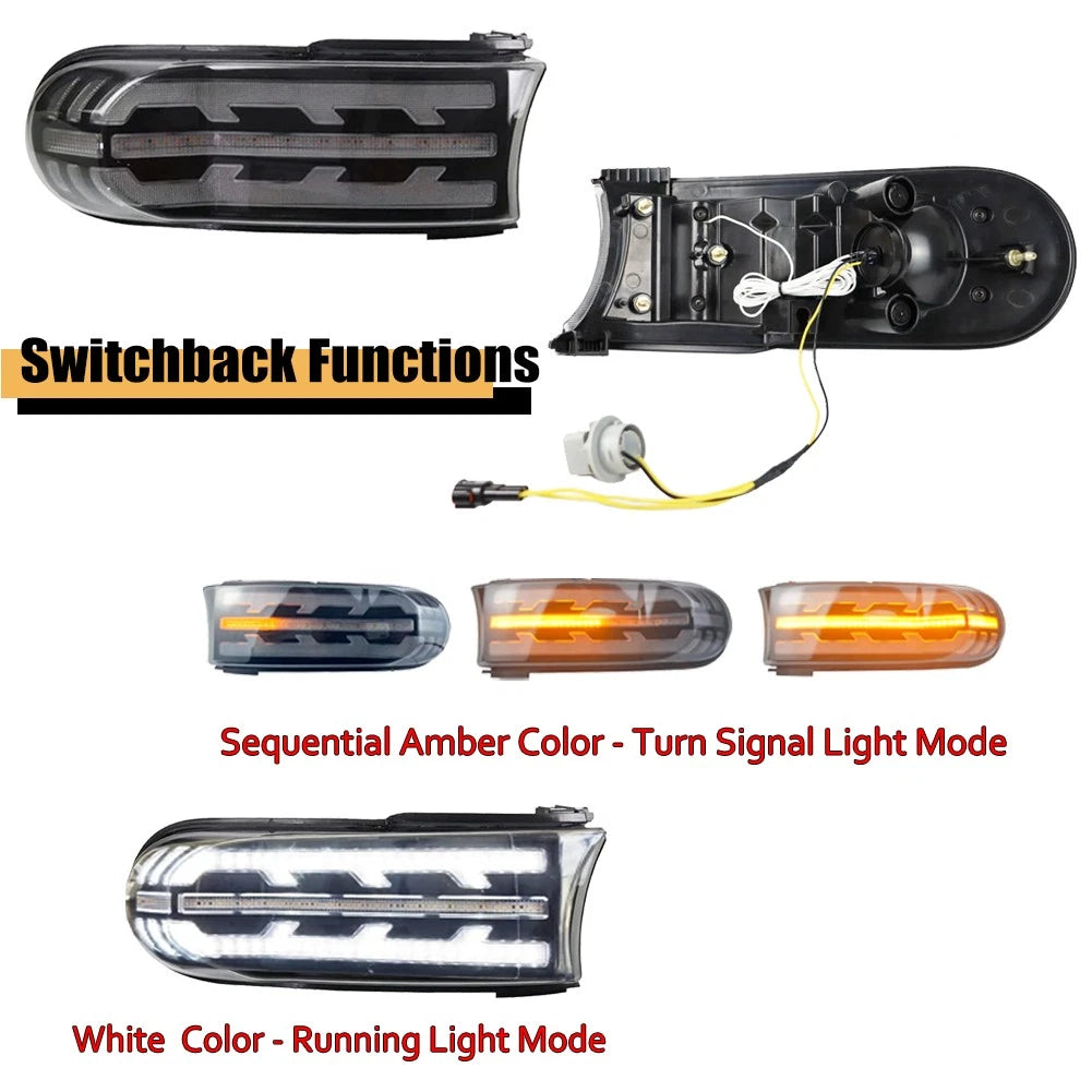 Switchback LED Sequential DRL Turn Signal Fog Lights for Toyota FJ Cruiser