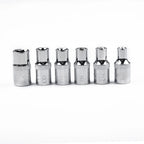 Set of 6 1/4 Inch Drive Sockets E4 E5 E6 E7 E8 E10 for Automotive Use