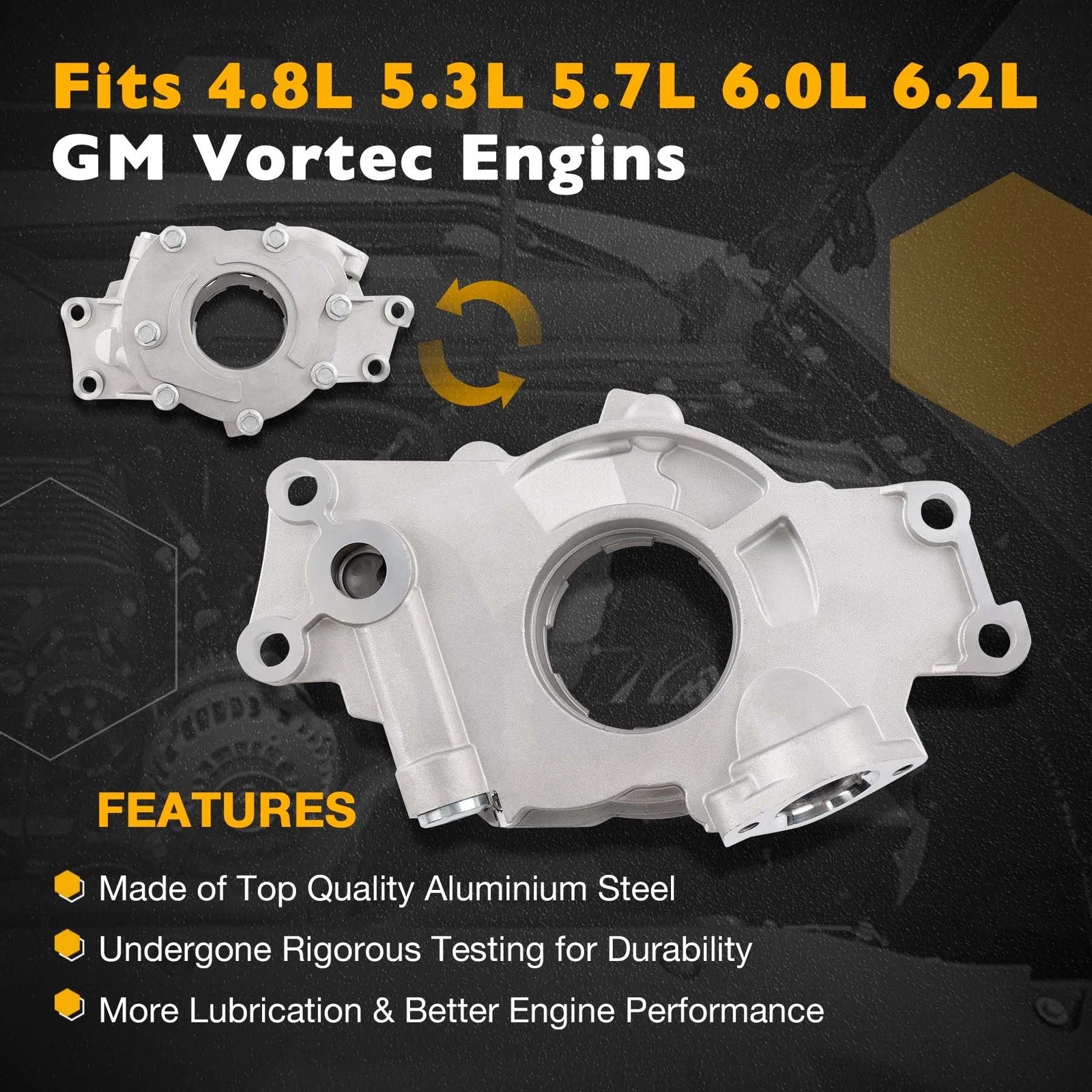 M295HV High Volume Oil Pump for Chevrolet LS 4.8L 5.3L 5.7L 6.0L 6.2L (2001–2023)