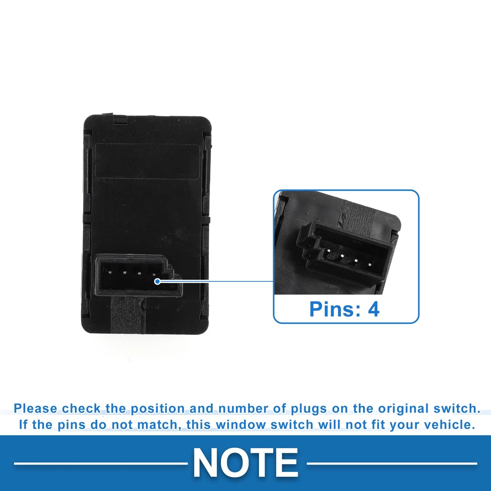 Power Window Switch Set for BMW 528i 535i xDrive (No. 61319113771)