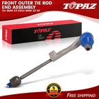 Set of 2 Front Left Outer & Inner Tie Rod Ends for BMW X3 X4 (2018–2025)