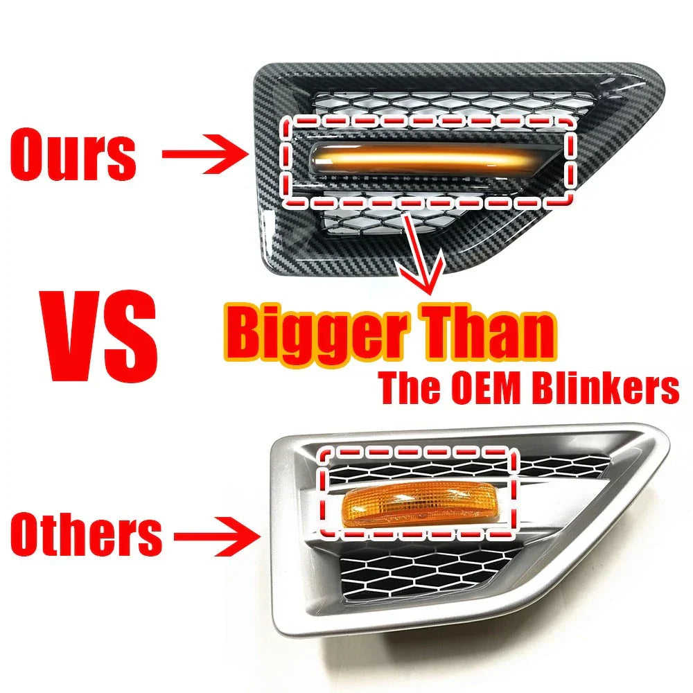 Dynamic Side Marker Light Vent Cover for Freelander 2 (2007–2014)