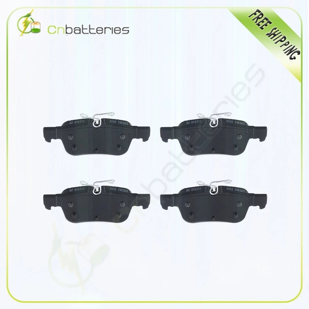 Set of 4 Metallic Rear Brake Pads for Lincoln Continental MKC MKX MKZ