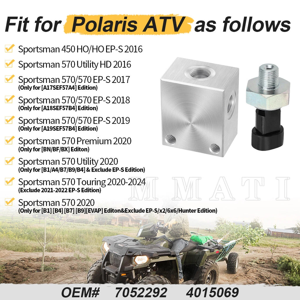 Front Fitting Cross & Brake Switch for Polaris Sportsman 450 570 (2014–2023)