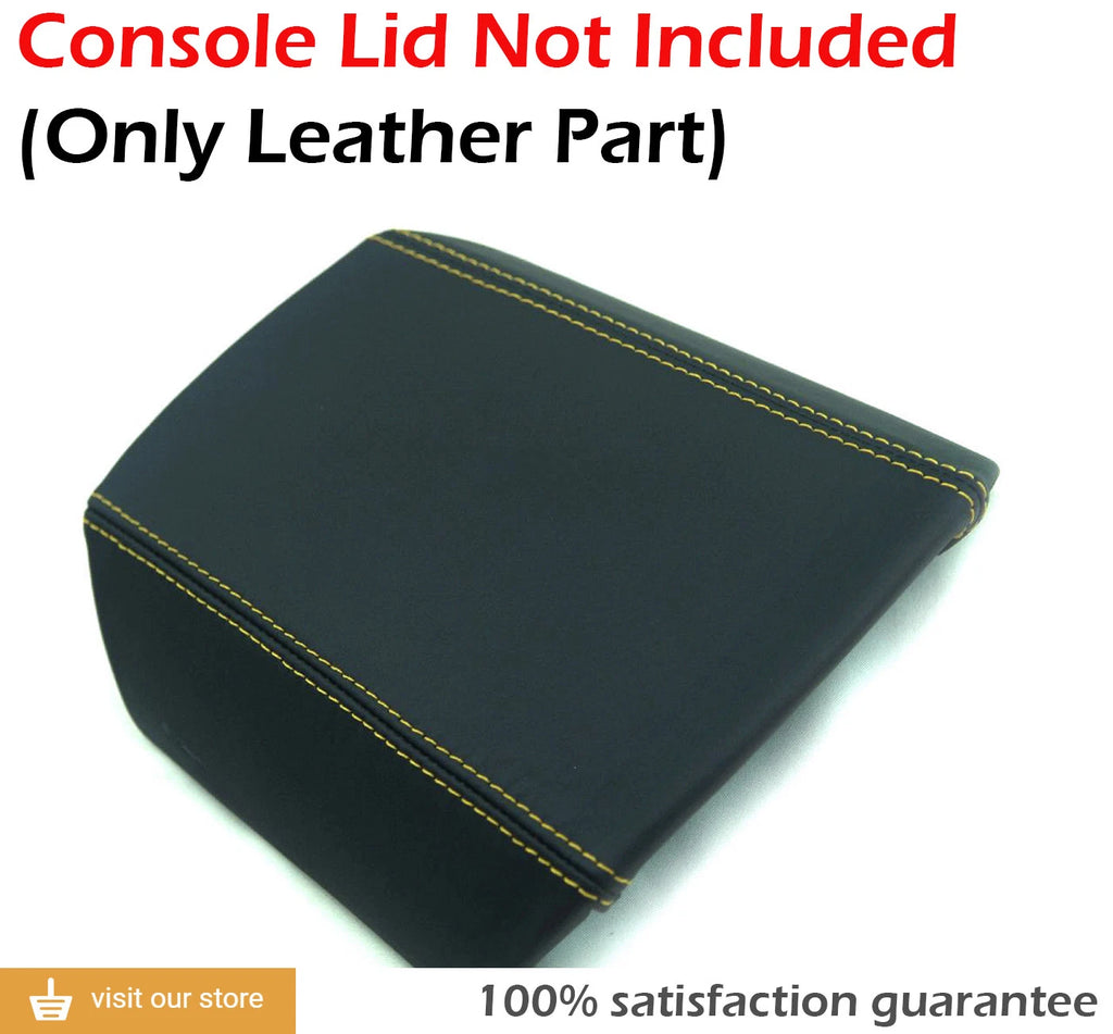 Center Console Armrest Cover for Camaro (2010–2015) Yellow Stitch