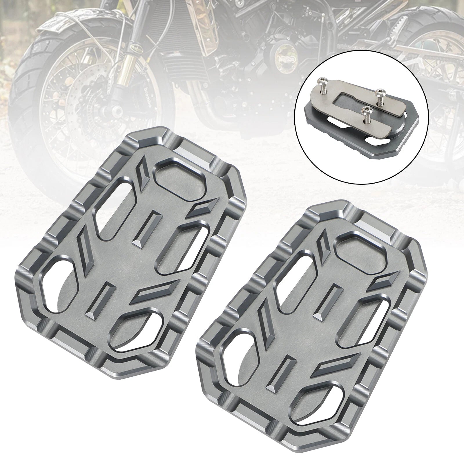 CNC Driver Footpegs Set of 2 for Triumph Scrambler 1200, Tiger 900 (2019–2023)