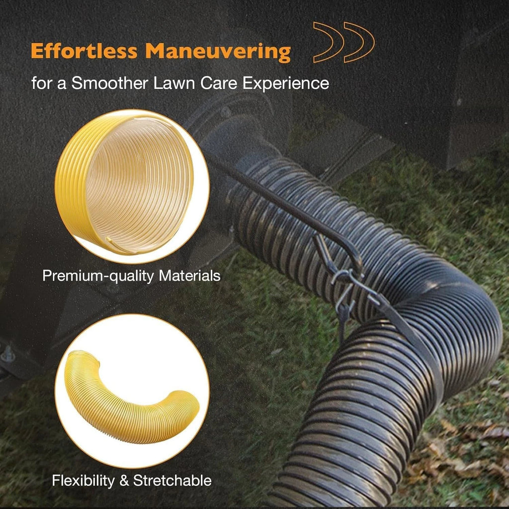 4 Foot 8" Leaf Vac Vacuum Grass Catcher Flex Hose for DR Agri Fab Trac Vac