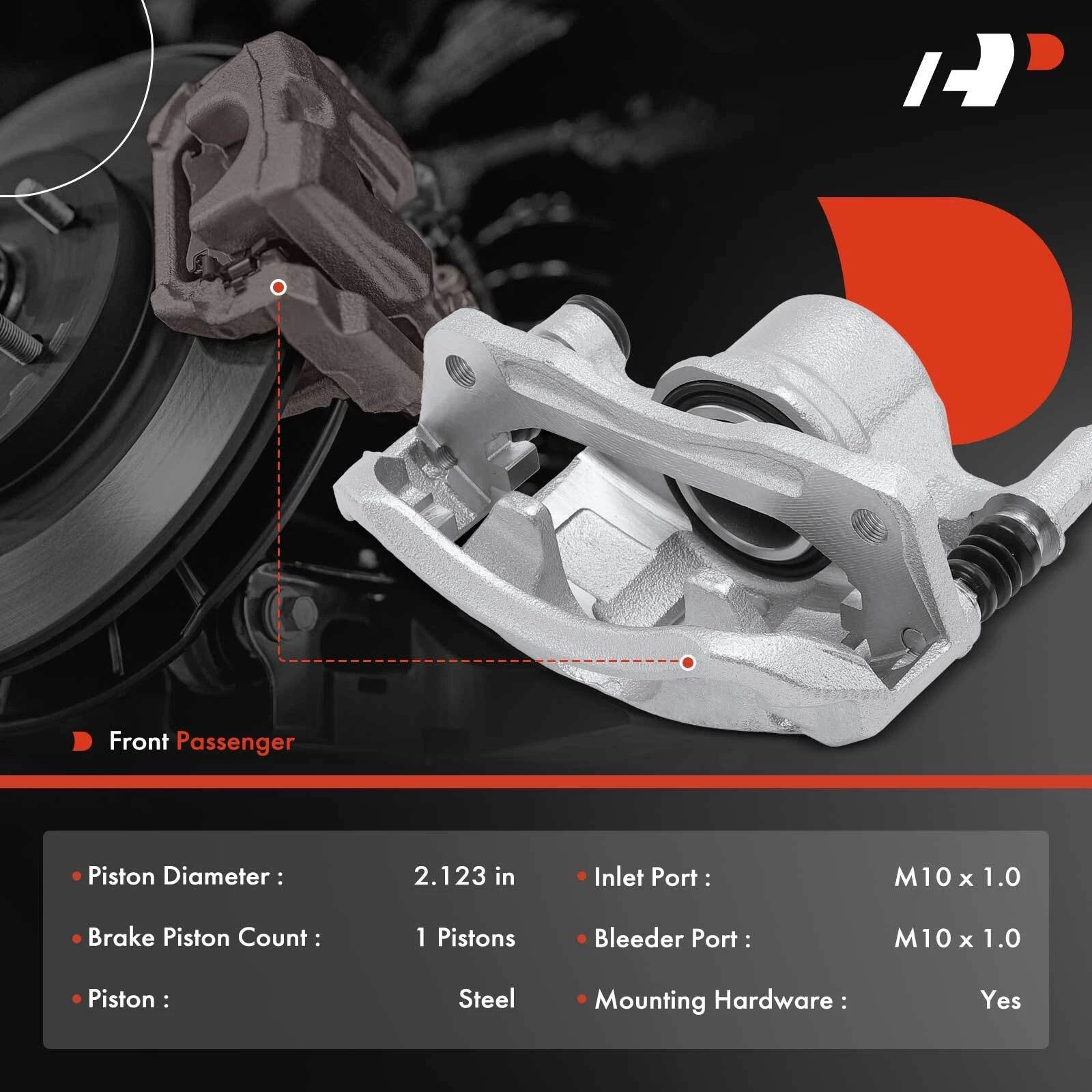 Front Right Brake Caliper for Hyundai Accent (2000-2005)