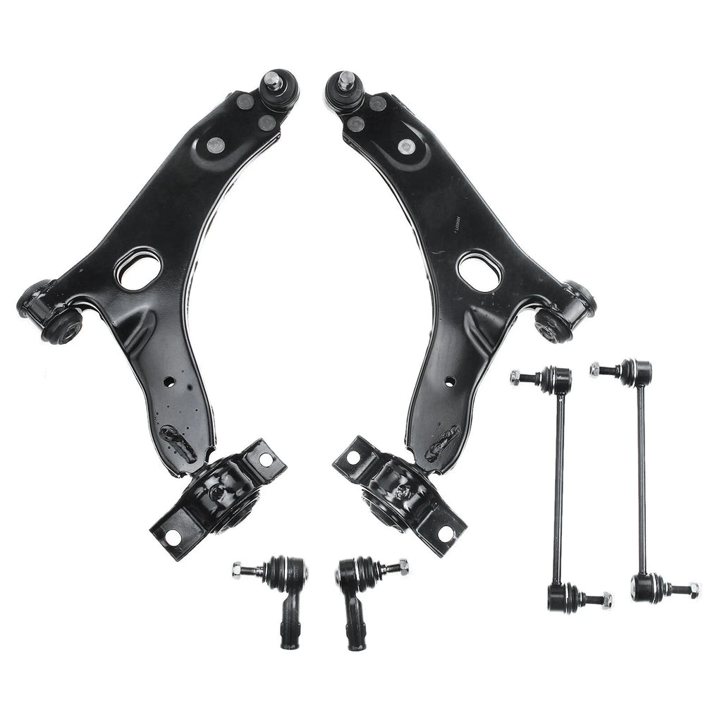 6X Front Lower Control Arm & Sway Bar Tie Rod for Ford Focus (2000-2004)