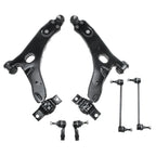 6X Front Lower Control Arm & Sway Bar Tie Rod for Ford Focus (2000-2004)