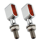 Mini LED Rear Turn Signal Light Orange Lens for Harley