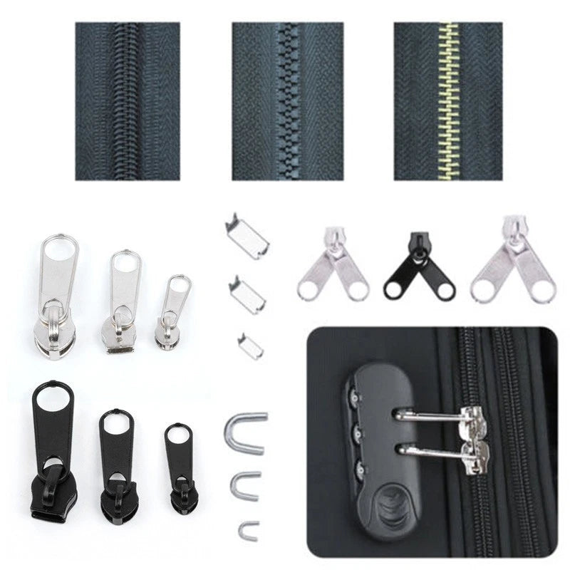 Metal Zip Head Tool for Zipper Repair (84 pcs)