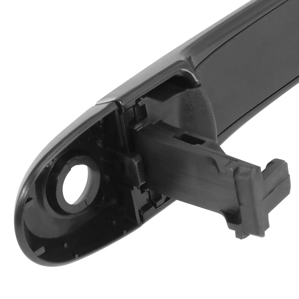 Front Left Exterior Door Handle for Nissan Versa (2007–2012) w/Keyhole, Textured Black