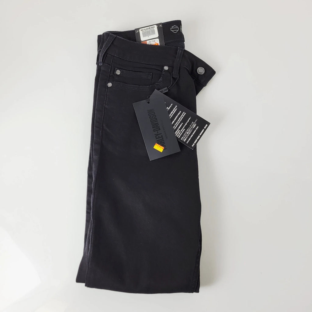 High Rise Skinny Jeans for Harley-Davidson (Women's, Size 30, Black Denim)