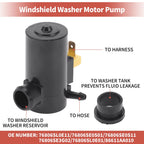Windshield Washer Pump w/Grommet for Subaru (No. 76806SL0E11)
