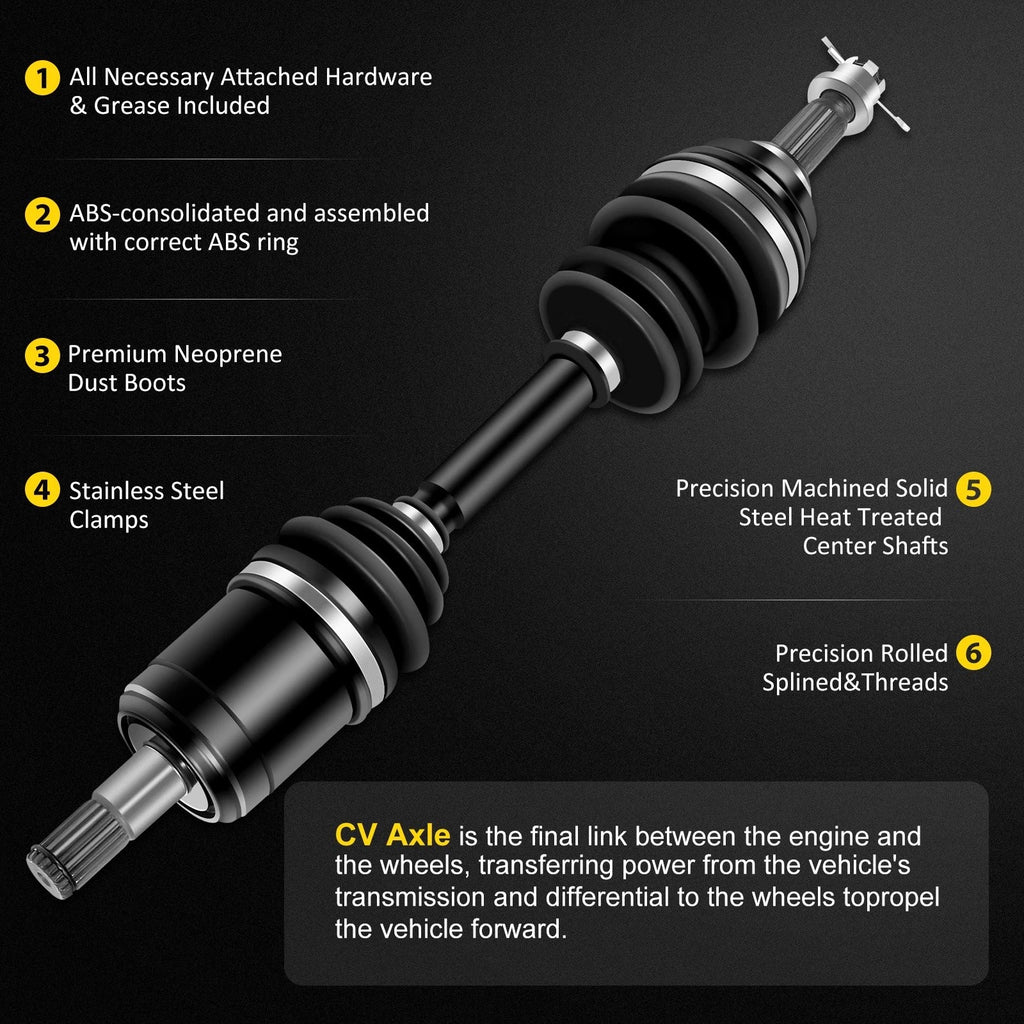Front Left CV Axle for Honda Foreman Rubicon 500, Rincon 650 (2001–2004)