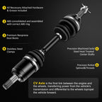 Front Left CV Axle for Honda Foreman Rubicon 500, Rincon 650 (2001–2004)
