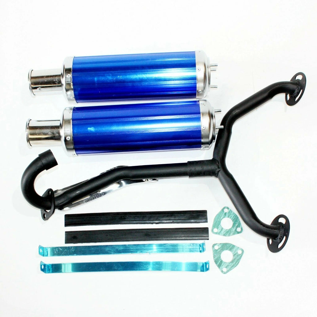 Twin Exhaust Pipe for 250cc Dinosaur Style Quad Dirt Bike ATV (2000–2023)