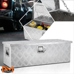 Diamond Tread Aluminum Recessed Side Handle Truck Tool Box (30.3"x13"x10.2")