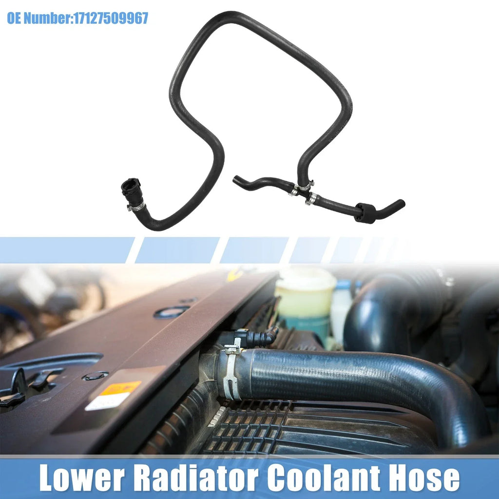 Engine Coolant Hose 4.4L V8 for BMW X5 (2004 - 2006) Rubber Black