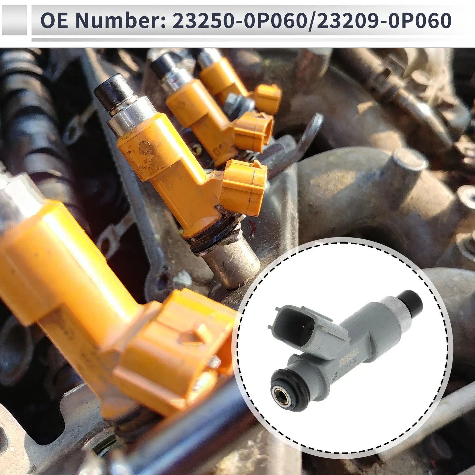 Fuel Injector No. 23250-0P060 for Toyota Crown GRS20 (2010–2013)