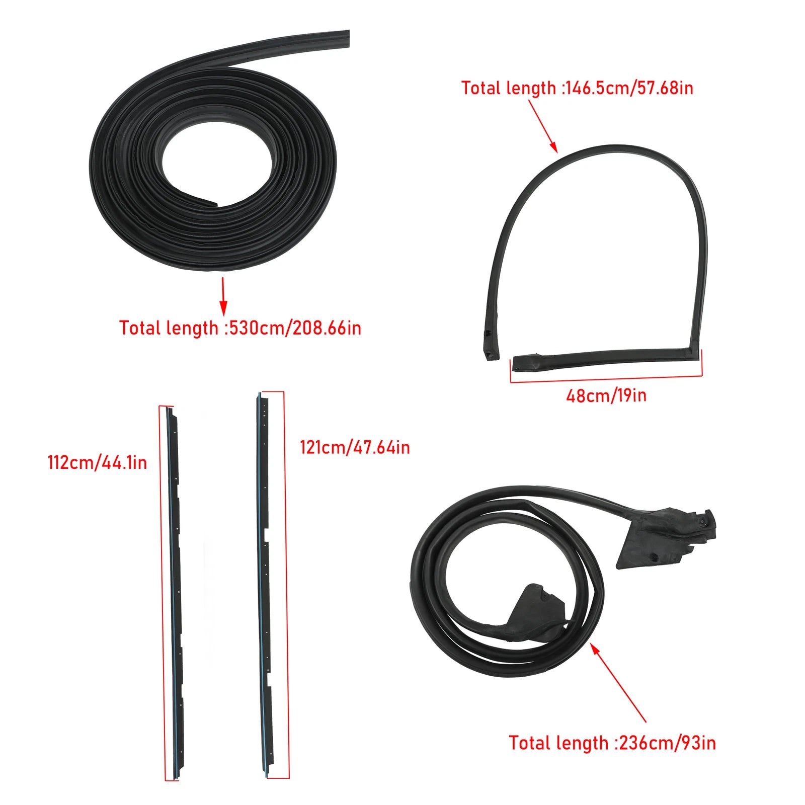 Complete Weatherstripping Seals Kit for Chevrolet Malibu LeMans (1978–1981)