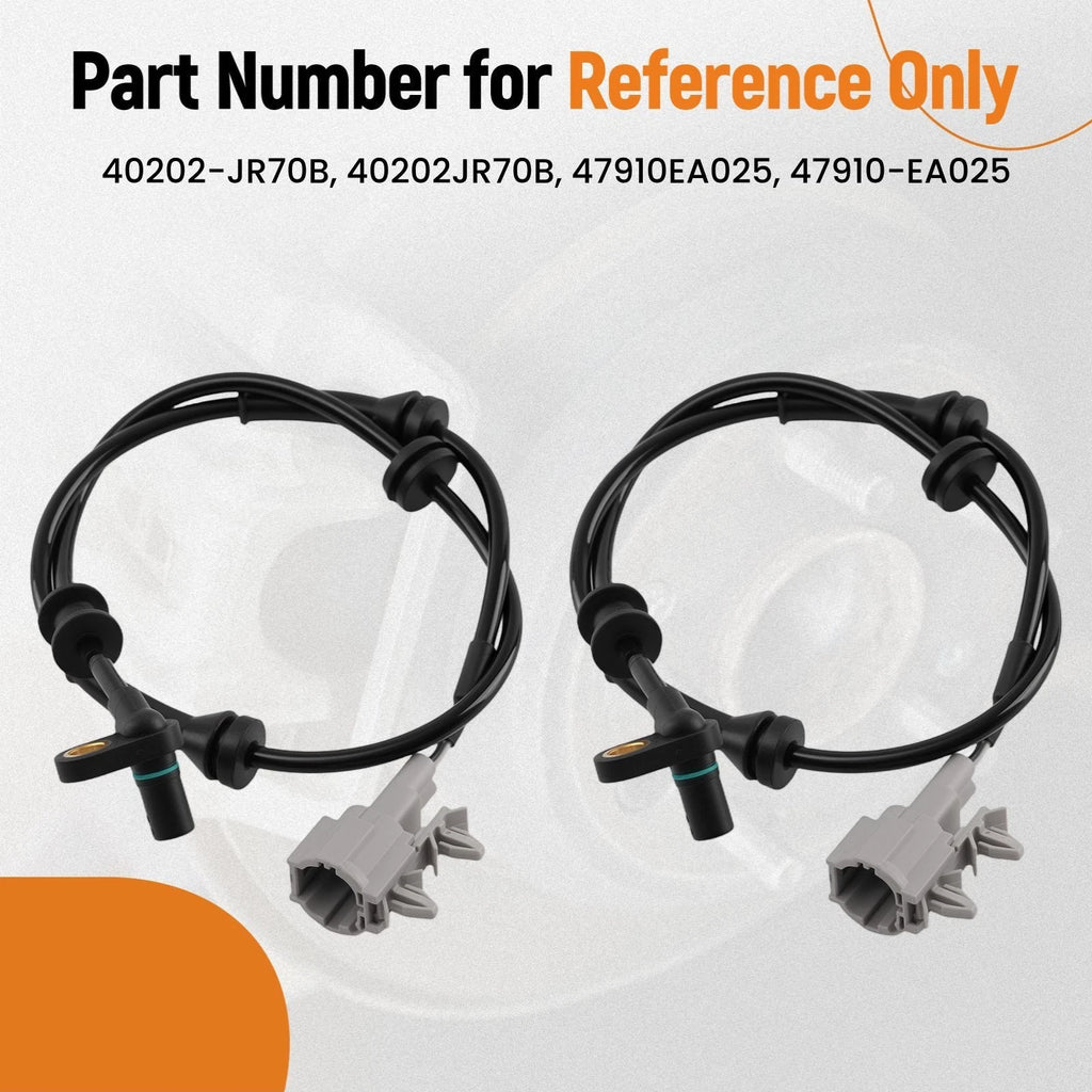 2X Wheel Speed Sensor for Nissan Frontier, Equator, Pathfinder, Xterra (2005–2019)