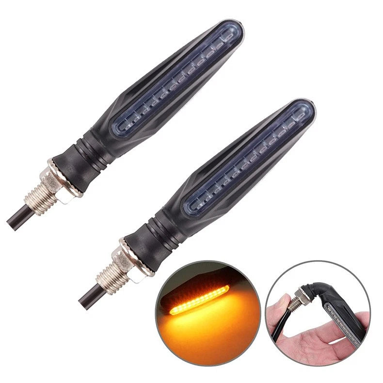 2X LED Turn Signal Indicators for Kawasaki Ninja Vulcan Versys Z900 (12V)