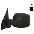 Replacement Textured Driver Side Power Door Mirror w/o Heated Glass