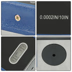 8" Precision Level for Machinist Tool (Fitted Wooden Box)