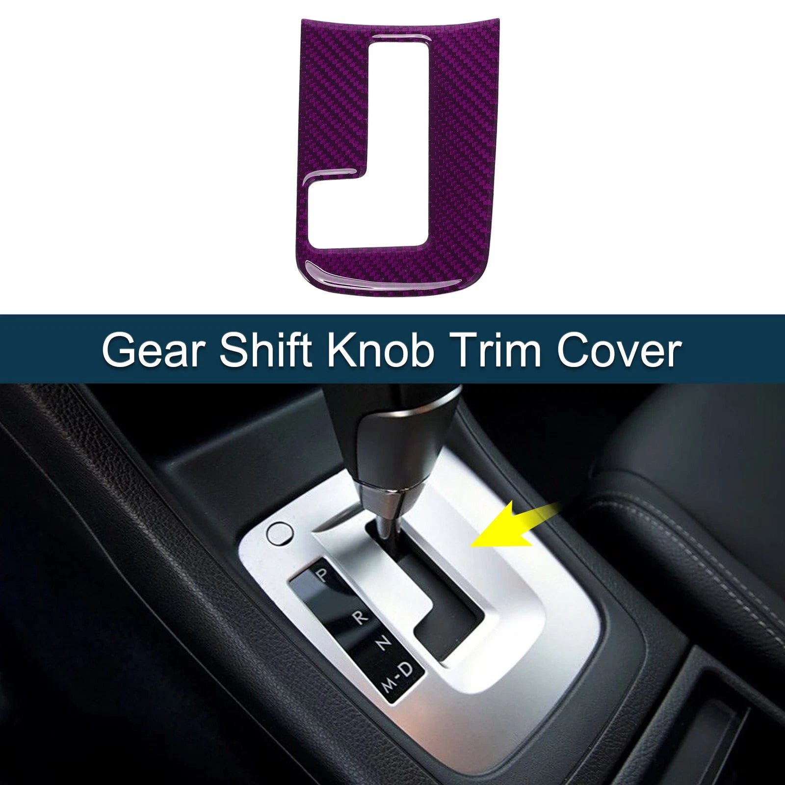 ABS Gear Shift Knob Cover Decal for Subaru Impreza (2012–2014) Purple