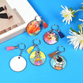 120PCS Keychains Sublimation Blanks with Tassels for Customization