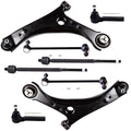 Set of 8 Front Lower Control Arms Sway Bar Tie Rods for Volkswagen Routan (2009–2011)