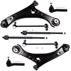 Set of 8 Front Lower Control Arms Sway Bar Tie Rods for Volkswagen Routan (2009–2011)