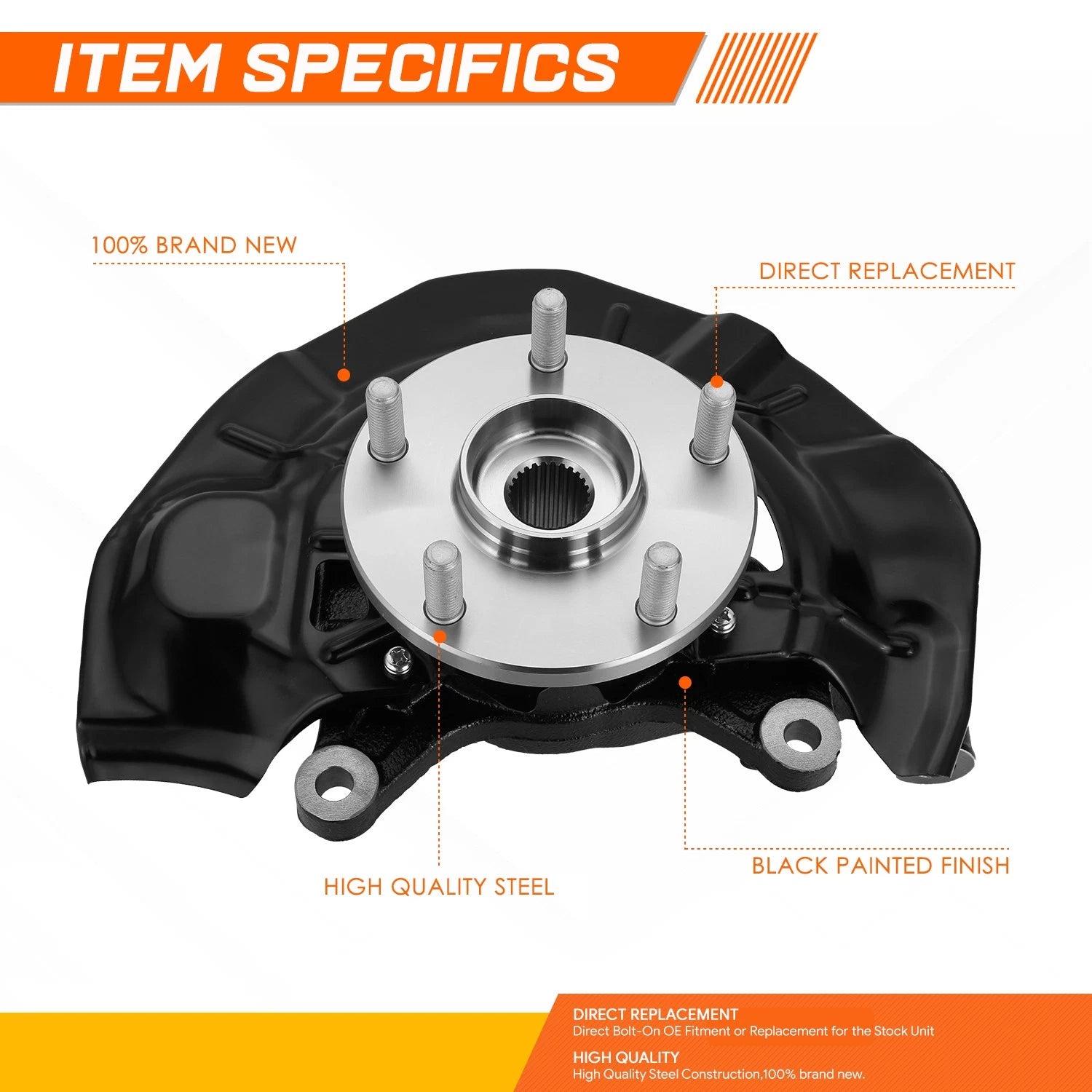 Loaded Knuckle Assembly for Toyota Camry 2007–2011 2.4L Hybrid