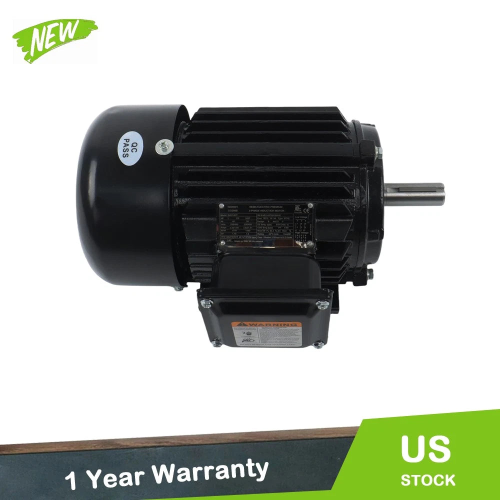 1HP Electric Motor for General Electric 143T Frame (1800 RPM)