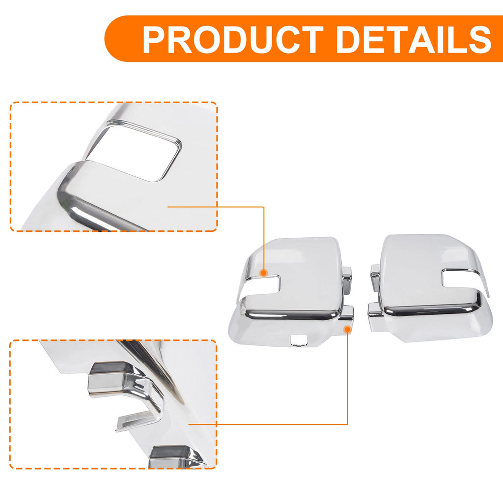 Chrome Mirror and Handle Cover for Ford F250 F350 Super Duty (2017–2022)